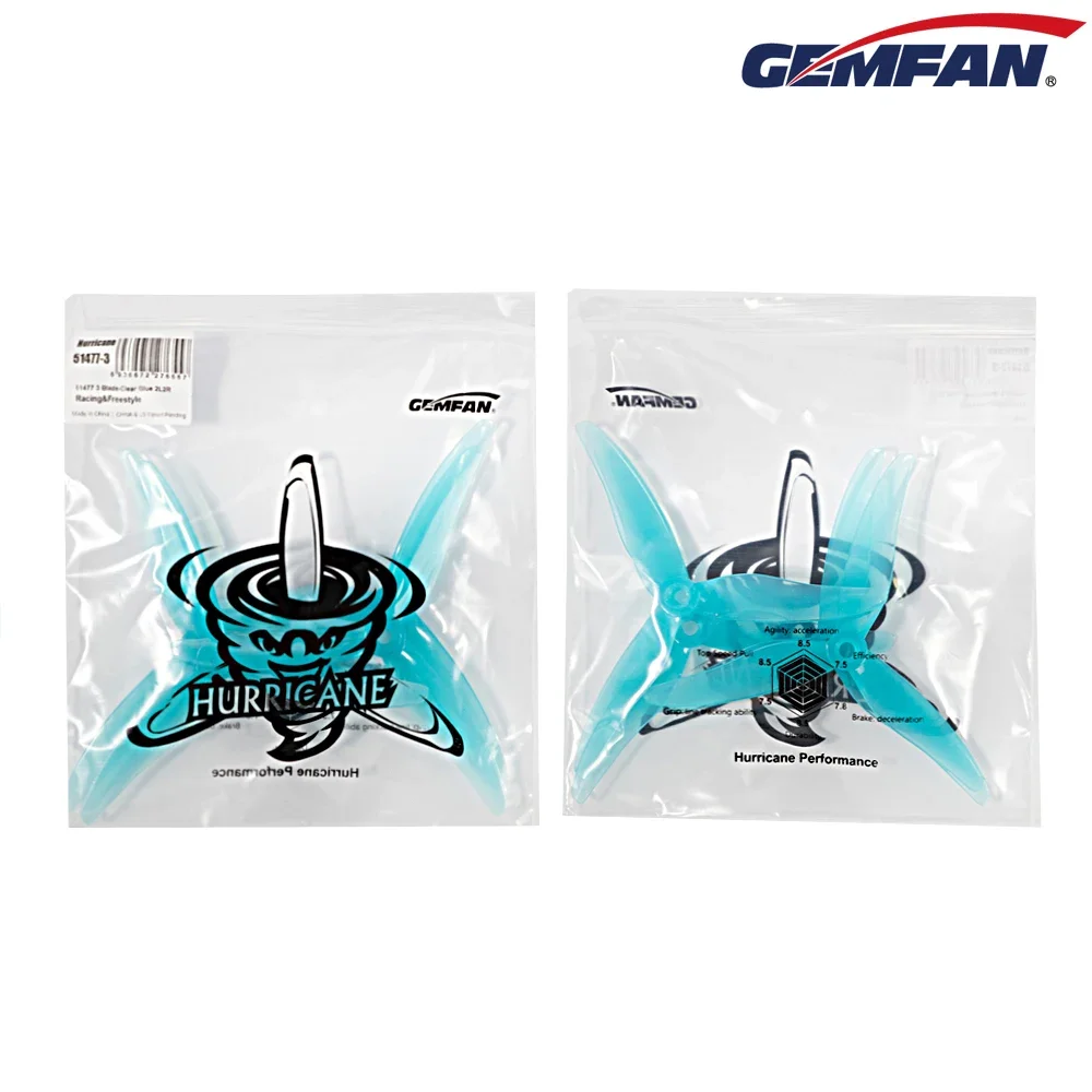 5 Inch Propeller - 10 paar (10CW + 10CCW) Gemfan
