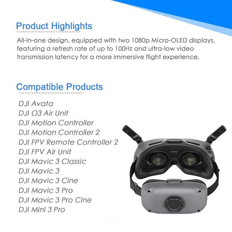 Dji Goggles - 97% NIEUW Gebruikte DJI FPV-bril Integra