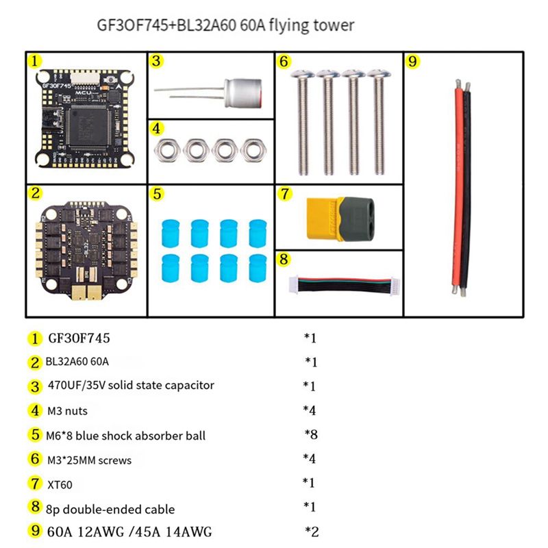 B05C-F745 FC&ESC FPV Stack GF3 - Drone Esc recensie en prijs